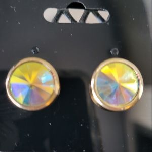 3 for $15 Prism button earrings